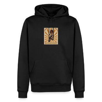 Ornithologe Vogel Wald Wiedehopf Garten Singvogel - Männer Premium Bio Hoodie - Schwarz - Vorne - Nico (187cm)