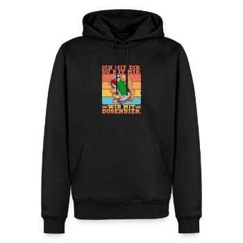 Dosenbier Bier Alkohol Bierdosen Trinker Saufen - Männer Premium Bio Hoodie - Schwarz - Vorne - Nico (187cm)