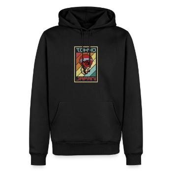 Ninja Arts Martiaux Arme Ninjutsu Kusarigama Sort - Sweat à capuche Premium bio Homme - noir - Devant - Nico (187cm)
