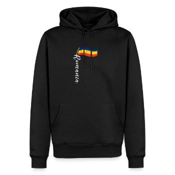 Rumänien Romania Urlaub Balkan Herkunft - Männer Premium Bio Hoodie - Schwarz - Vorne - Nico (187cm)
