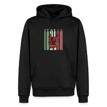 Wolf Rom Italien Italia Urlaub Geschichte - Männer Premium Bio Hoodie - Schwarz - Vorne - Nico (187cm)