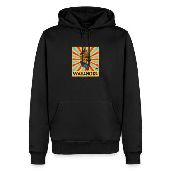 Bali Ozeanien Wayang Indonesien Reise Urlaub - Männer Premium Bio Hoodie - Schwarz - Vorne - Nico (187cm)