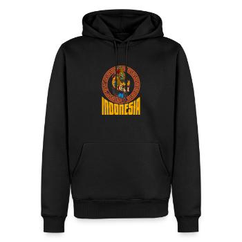 Bali Wayang Marionette Java Indonesien Reise - Männer Premium Bio Hoodie - Schwarz - Vorne - Nico (187cm)