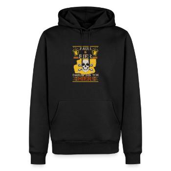 Hamburg St Pauli Deutschland Moin Dialekt - Männer Premium Bio Hoodie - Schwarz - Vorne - Nico (187cm)