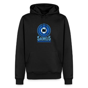 Flagge Griechenland National Balkan Korfu Athen - Männer Premium Bio Hoodie - Schwarz - Vorne - Nico (187cm)