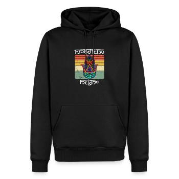 Yoga Namaste Hamsa Eye Hand Fluchschutz - Männer Premium Bio Hoodie - Schwarz - Vorne - Nico (187cm)