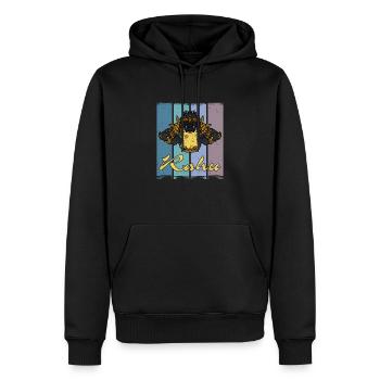Rahu Tempel Khmer Hindu Traditionell Bayon - Männer Premium Bio Hoodie - Schwarz - Vorne - Nico (187cm)