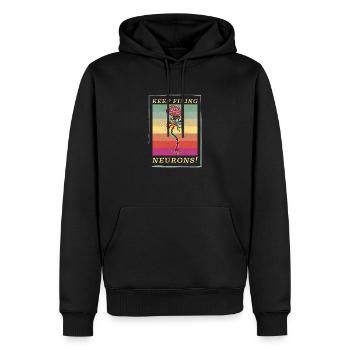 Neuron Gehirn Neurologie Facharzt Student - Männer Premium Bio Hoodie - Schwarz - Vorne - Nico (187cm)