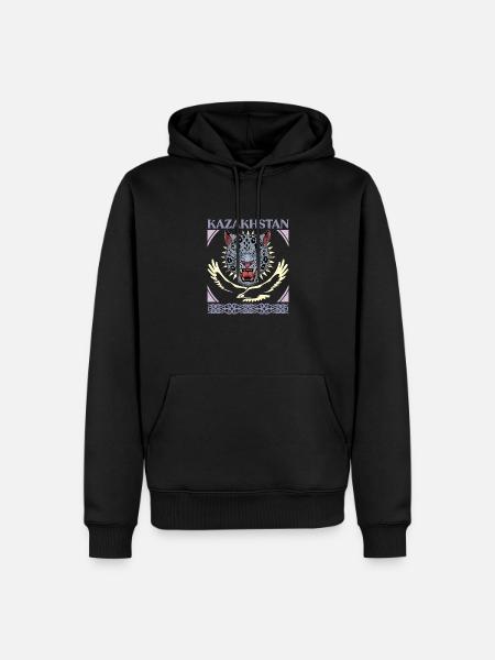 Kasachstan Flagge Herkunft Astana Kasachisch - Männer Premium Bio Hoodie - Schwarz