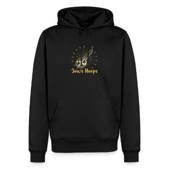 Jew's Harp Instrument Qopuz Maultrommel - Männer Premium Bio Hoodie - Schwarz - Vorne - Nico (187cm)