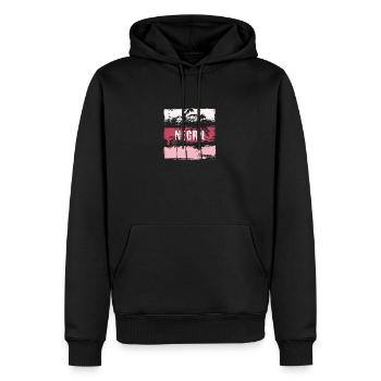 Negril Jamaika Urlaub Souvenir Abstrakt Künstlerisch - Männer Premium Bio Hoodie - Schwarz - Vorne - Nico (187cm)