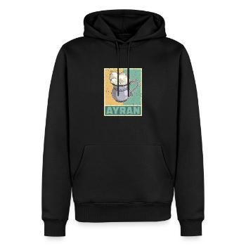 Ayran Becher Döner Kebab Türkei Türlisch Milch - Männer Premium Bio Hoodie - Schwarz - Vorne - Nico (187cm)