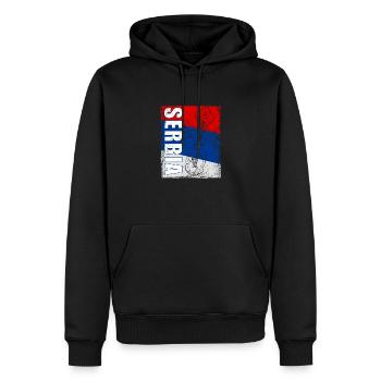 Serbien Orthodox Balkan Christentum Belgrad - Männer Premium Bio Hoodie - Schwarz - Vorne - Nico (187cm)