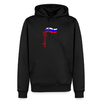 Slovenija Herkunft Slowenische Flagge Balkan - Männer Premium Bio Hoodie - Schwarz - Vorne - Nico (187cm)