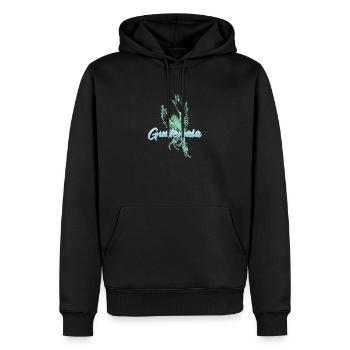 Guatemala National Vogel Quetzal Tropisch - Männer Premium Bio Hoodie - Schwarz - Vorne - Nico (187cm)