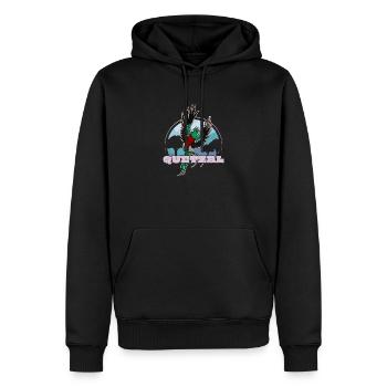 Paradiesvogel Guatemala Quetzal Tropisch Vogel - Männer Premium Bio Hoodie - Schwarz - Vorne - Nico (187cm)