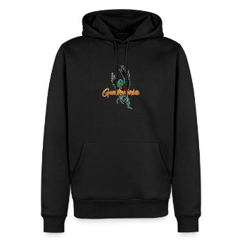 Guatemala National Vogel Quetzal Tropisch - Männer Premium Bio Hoodie - Schwarz - Vorne - Nico (187cm)