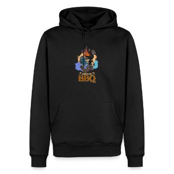 BBQ Grillen Smoker Fleisch Koch Vater Sommer - Männer Premium Bio Hoodie - Schwarz - Vorne - Nico (187cm)