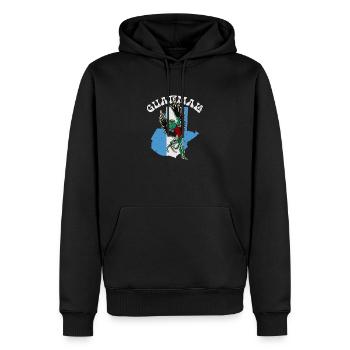 Paradiesvogel National Quetzal Guatemala Guata - Männer Premium Bio Hoodie - Schwarz - Vorne - Nico (187cm)