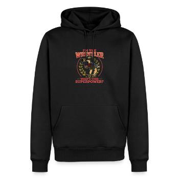 Wrestling Sportart Wrestler Suplex Ringen Sport - Männer Premium Bio Hoodie - Schwarz - Vorne - Nico (187cm)