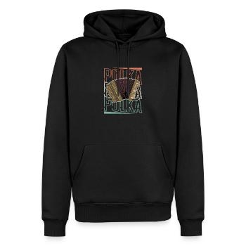 Akkordeon Musiker Volksmusik Musikschule - Männer Premium Bio Hoodie - Schwarz - Vorne - Nico (187cm)
