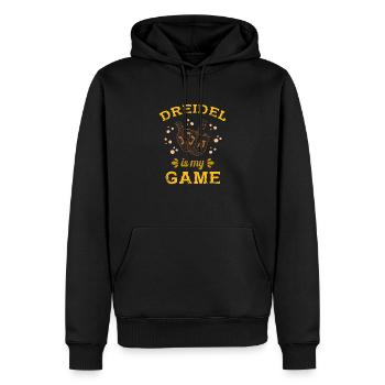 Dreidel Hebräisch Juden Judentum Israel Thora - Männer Premium Bio Hoodie - Schwarz - Vorne - Nico (187cm)