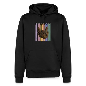 Israel Dreidelspiel Dreideö Hebräisch Thora - Männer Premium Bio Hoodie - Schwarz - Vorne - Nico (187cm)