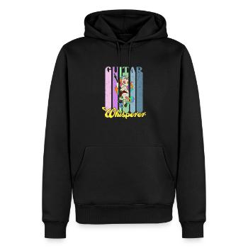 Musikrock Metall Band Einhorn Regenbogen - Männer Premium Bio Hoodie - Schwarz - Vorne - Nico (187cm)