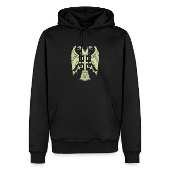 Srbija Reise Balkan Serbien Serbisch Flagge Belgra - Männer Premium Bio Hoodie - Schwarz - Vorne - Nico (187cm)