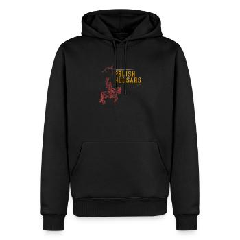Husaren Polen Husaria Kavallerie Polska Flagge Erb - Männer Premium Bio Hoodie - Schwarz - Vorne - Nico (187cm)
