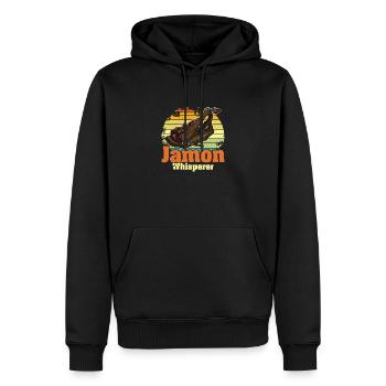 Andalusien Spanien Jamon Schinken Vorspeise Küche - Männer Premium Bio Hoodie - Schwarz - Vorne - Nico (187cm)