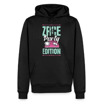 Zrce Party Edition - Men’s Premium Organic Hoodie - black - Front - Nico (187cm)