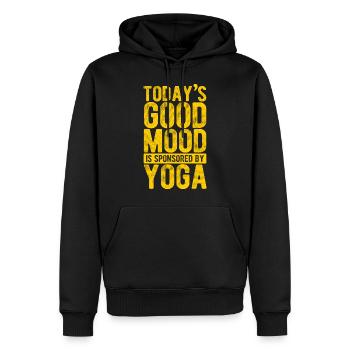Yogalehrer Spruch Für Yogi Yoga - Männer Premium Bio Hoodie - Schwarz - Vorne - Nico (187cm)
