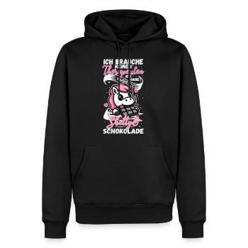 Drôle de cheval disant thérapeute Shetty Pony - Sweat à capuche Premium bio Homme - noir - Devant - Nico (187cm)