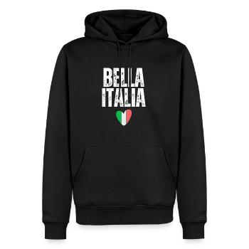 Bella Italia Italien Italy - Männer Premium Bio Hoodie - Schwarz - Vorne - Nico (187cm)