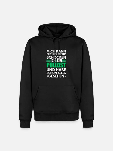 Policier non électrocutable - Sweat à capuche Premium bio Homme - noir