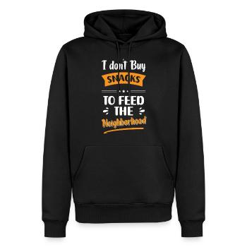 Nachbarin Bier - Männer Premium Bio Hoodie - Schwarz - Vorne - Nico (187cm)