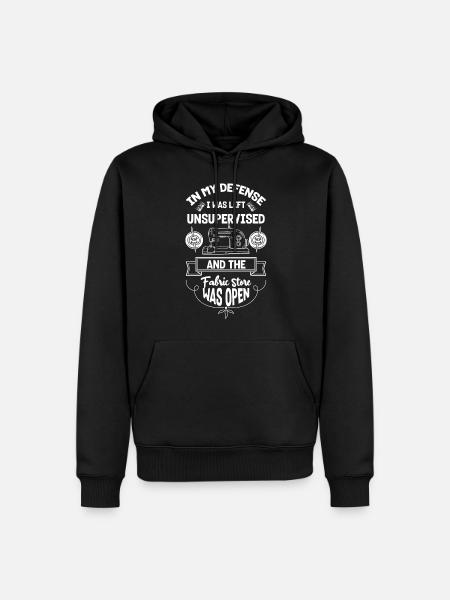 Schneider Wäsche Näher - Männer Premium Bio Hoodie - Schwarz