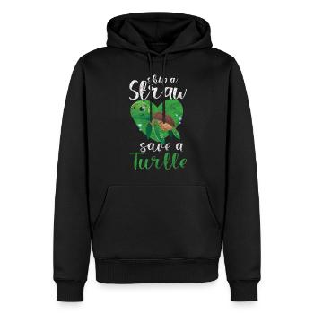Tierschützer Naturschutz Tierliebe Fleischlos - Männer Premium Bio Hoodie - Schwarz - Vorne - Nico (187cm)