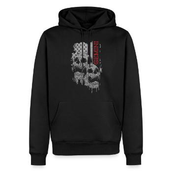 Zodiaque Astrologie Anniversaires Étoiles - Sweat à capuche Premium bio Homme - noir - Devant - Nico (187cm)