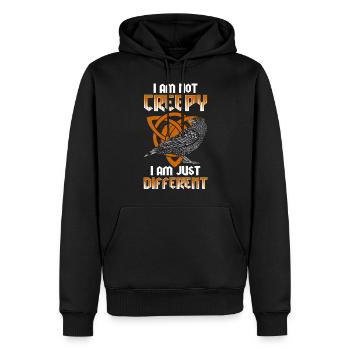 Corbeau Odin volant - Sweat à capuche Premium bio Homme - noir - Devant - Nico (187cm)