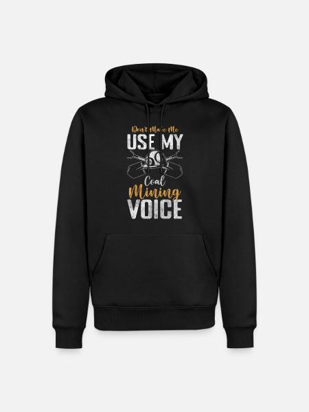 Miner's - Men’s Premium Organic Hoodie - black