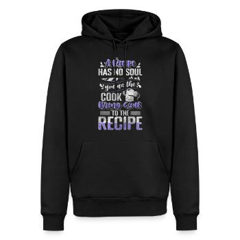 Cuisine Gastronomie Délicieuse Marmite - Sweat à capuche Premium bio Homme - noir - Devant - Nico (187cm)