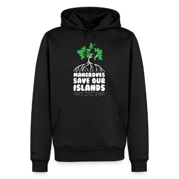 Mangroves Save Our Island - Männer Premium Bio Hoodie - Schwarz - Vorne - Nico (187cm)