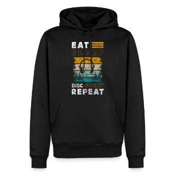 Profession de célébration de fête - Sweat à capuche Premium bio Homme - noir - Devant - Nico (187cm)