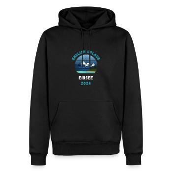 Eibsee 2024 Garmisch-Partenkirchen Bayern Urlaub - Männer Premium Bio Hoodie - Schwarz - Vorne - Nico (187cm)