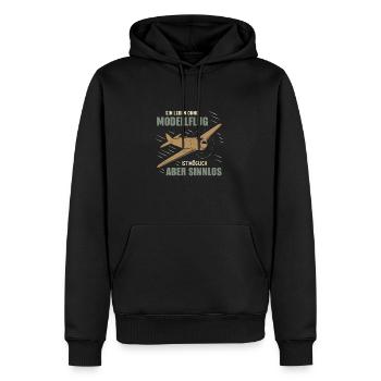 Ein leben ohne modellflug Segelflieger Flugzeug - Männer Premium Bio Hoodie - Schwarz - Vorne - Nico (187cm)