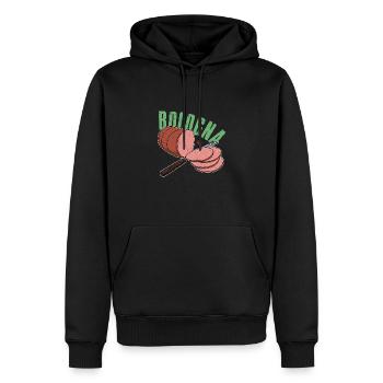 Bologna Rezepte Italia Reisen Italien Essen - Männer Premium Bio Hoodie - Schwarz - Vorne - Nico (187cm)