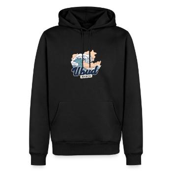 Barong Surfer Board Sports Nautiques Indonésie - Sweat à capuche Premium bio Homme - noir - Devant - Nico (187cm)
