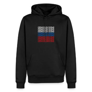 Ehemaliges Land Tschechien Slowakei Wappen - Männer Premium Bio Hoodie - Schwarz - Vorne - Nico (187cm)